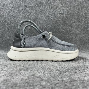 Hey Dude Wendy Peak Woven Women’s Sz 7 Charcoal Gray Slip On Platform Shoes Used